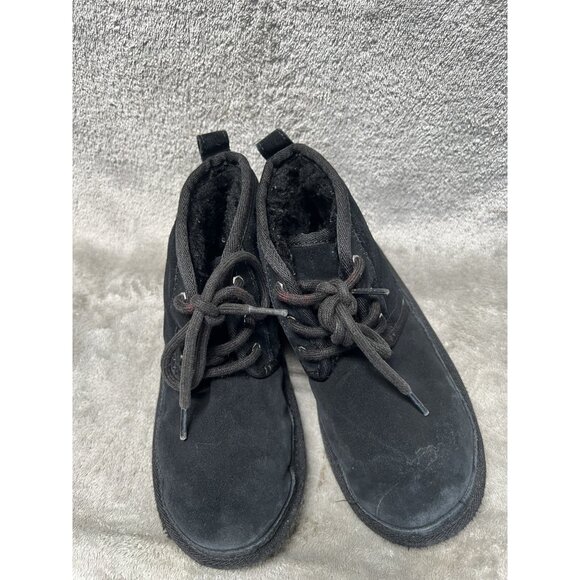 Kids UGG Neumel II Ankle Boots - Black Suede, Size 1 US [1017320K] Snow Winter - Picture 6 of 9